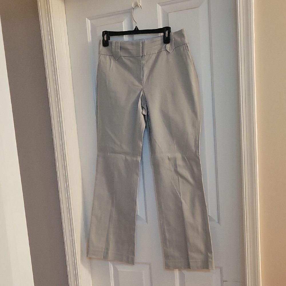 LOFT Women's Boot Cut Pants - Light Gray 6p